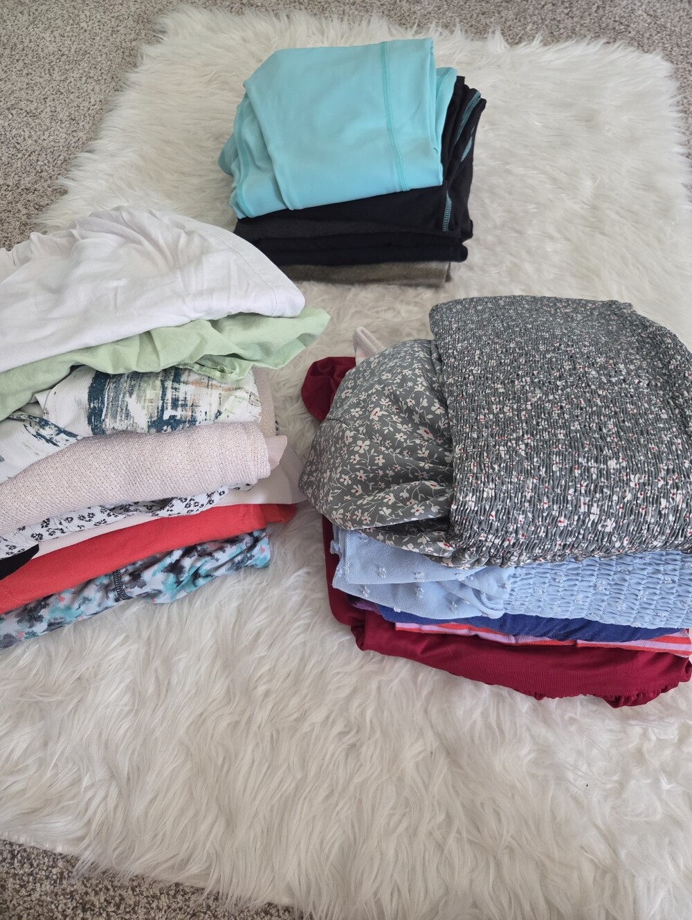 Maternity Clothes Bundle Size Large Pants, Tops, Dresses, Athletic